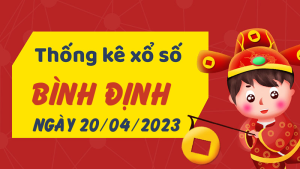 Thống kê phân tích XSBDI Thứ 5 ngày 20/04/2023 - Thống kê giải đặc biệt phân tích cầu lô tô xổ số Bình Định 20/04/2023