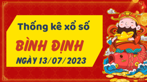 Thống kê phân tích XSBDI Thứ 5 ngày 13/07/2023 - Thống kê giải đặc biệt phân tích cầu lô tô xổ số Bình Định 13/07/2023