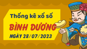 Thống kê phân tích XSBD Thứ 6 ngày 28/07/2023 - Thống kê giải đặc biệt phân tích cầu lô tô xổ số Bình Dương 28/07/2023