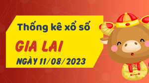 Thống kê phân tích XSGL Thứ 6 ngày 11/08/2023 - Thống kê giải đặc biệt phân tích cầu lô tô xổ số Gia Lai 11/08/2023