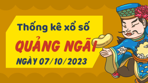 Thống kê phân tích XSQNG Thứ 7 ngày 07/10/2023 - Thống kê giải đặc biệt phân tích cầu lô tô xổ số Quảng Ngãi 07/10/2023